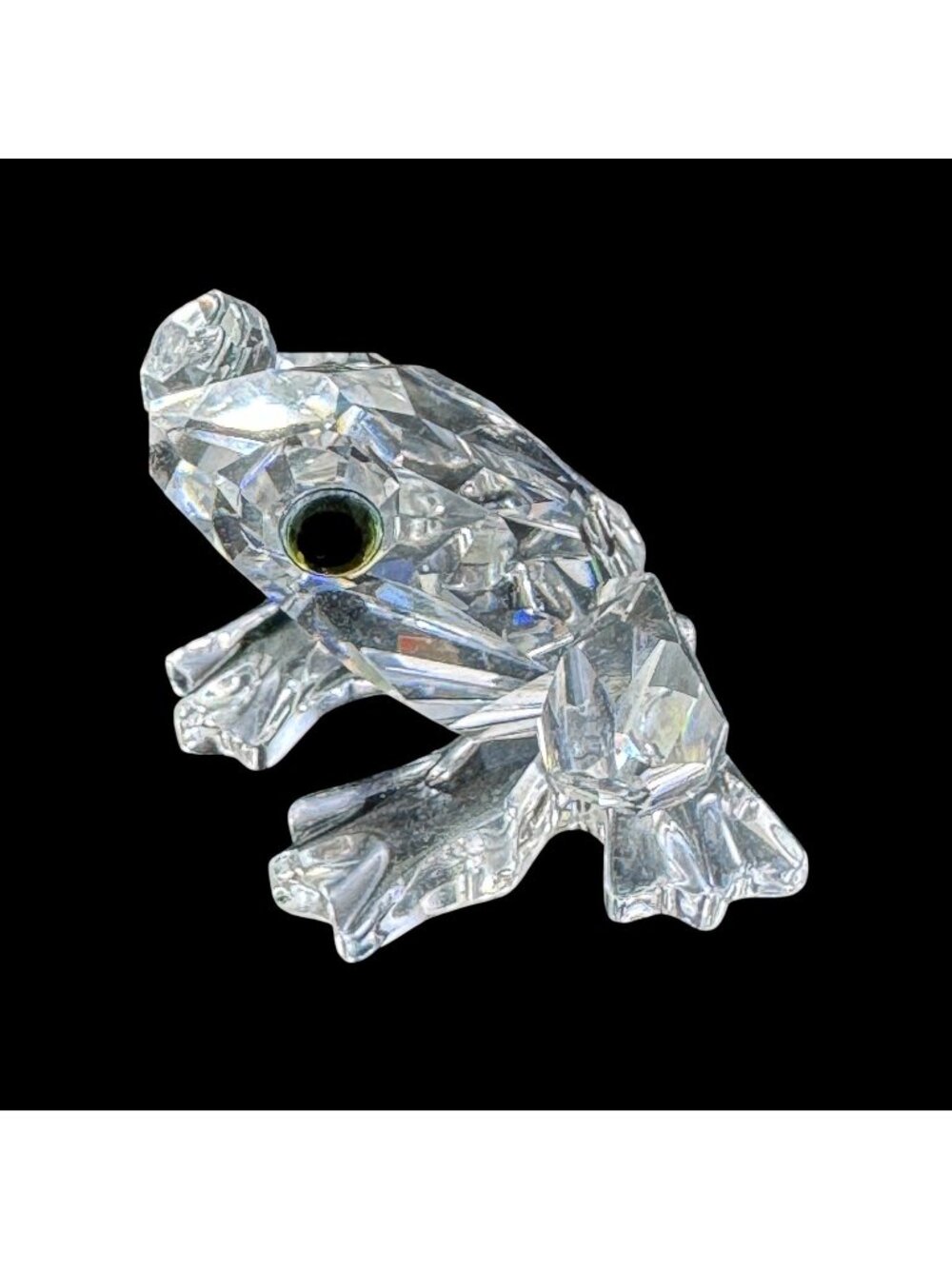 Swarovski Crystal Frog In the Secret Garden Mini Made in Austria Vintage 1990s